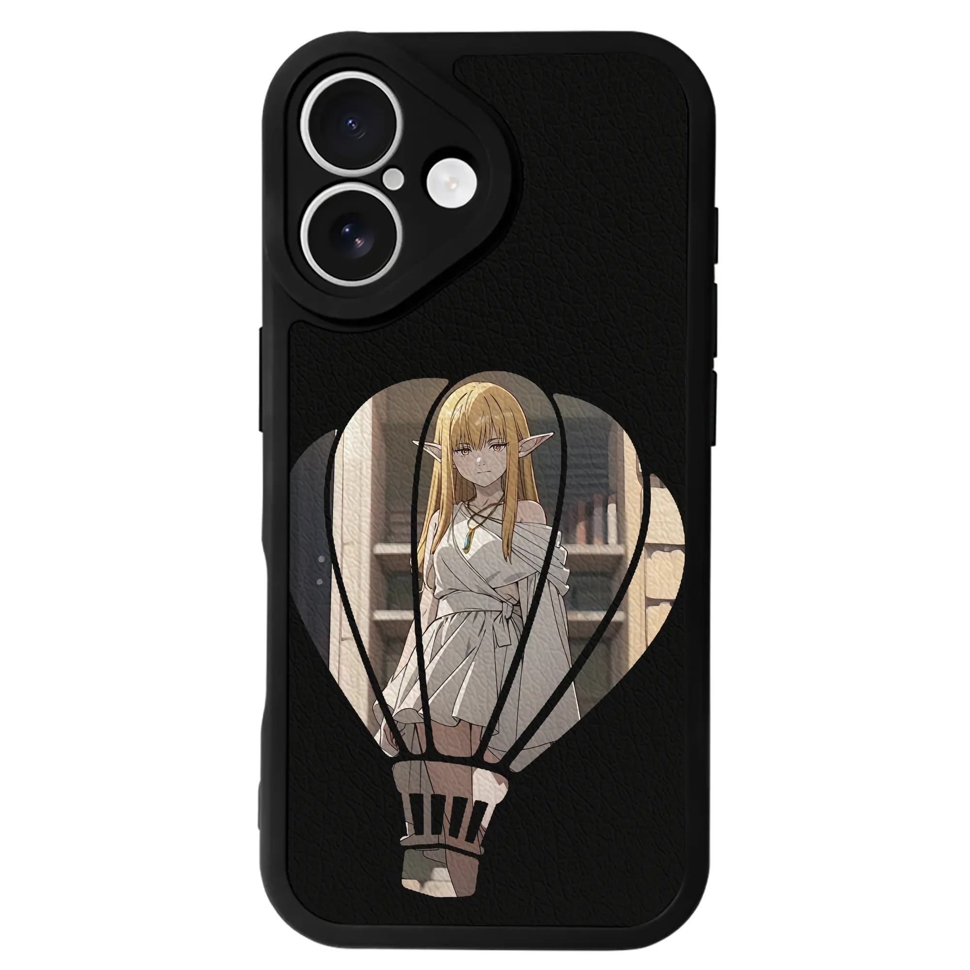 葬送のフリーレン（Frieren） グッズ,ゼーリエ（Serie） - IPhone 16シリーズ対応 ・ シリコンスマホケース ・ レザー調 ・ 高精度フィット ・ 耐衝撃 ・ ワイヤレス充電対応 ・ 精密カット